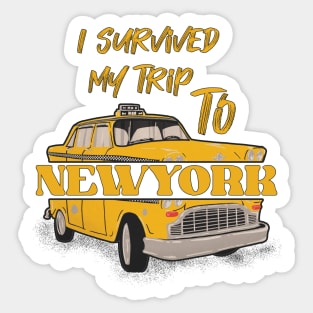 I Survived My Trip To Newyork Sticker